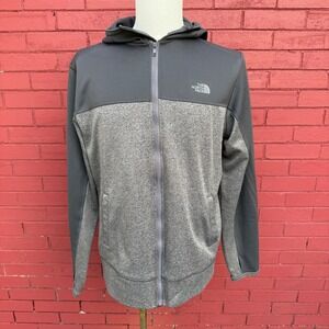 The‎ North Face Mens Gray Full Zip Hoodie Jacket Size M